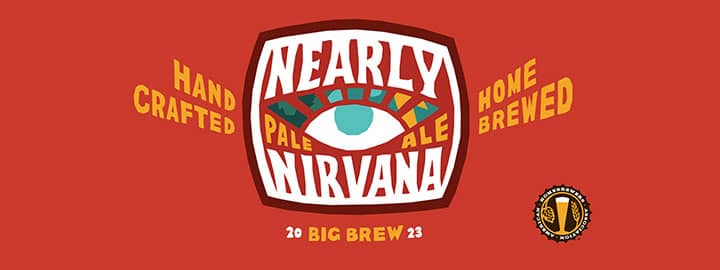 American Homebrewers Association - Nearly Nirvana Pale Ale label